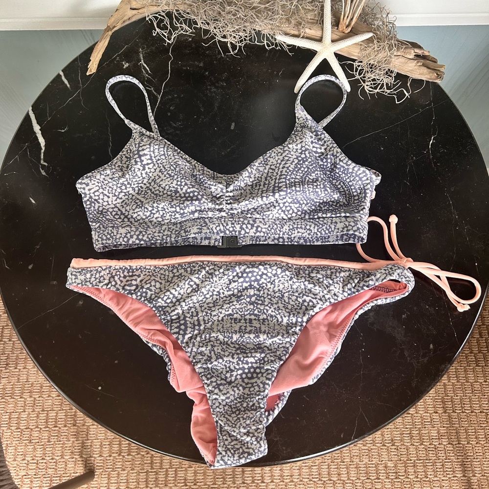 Oneill Bikini Set Pink Blue White M EUC